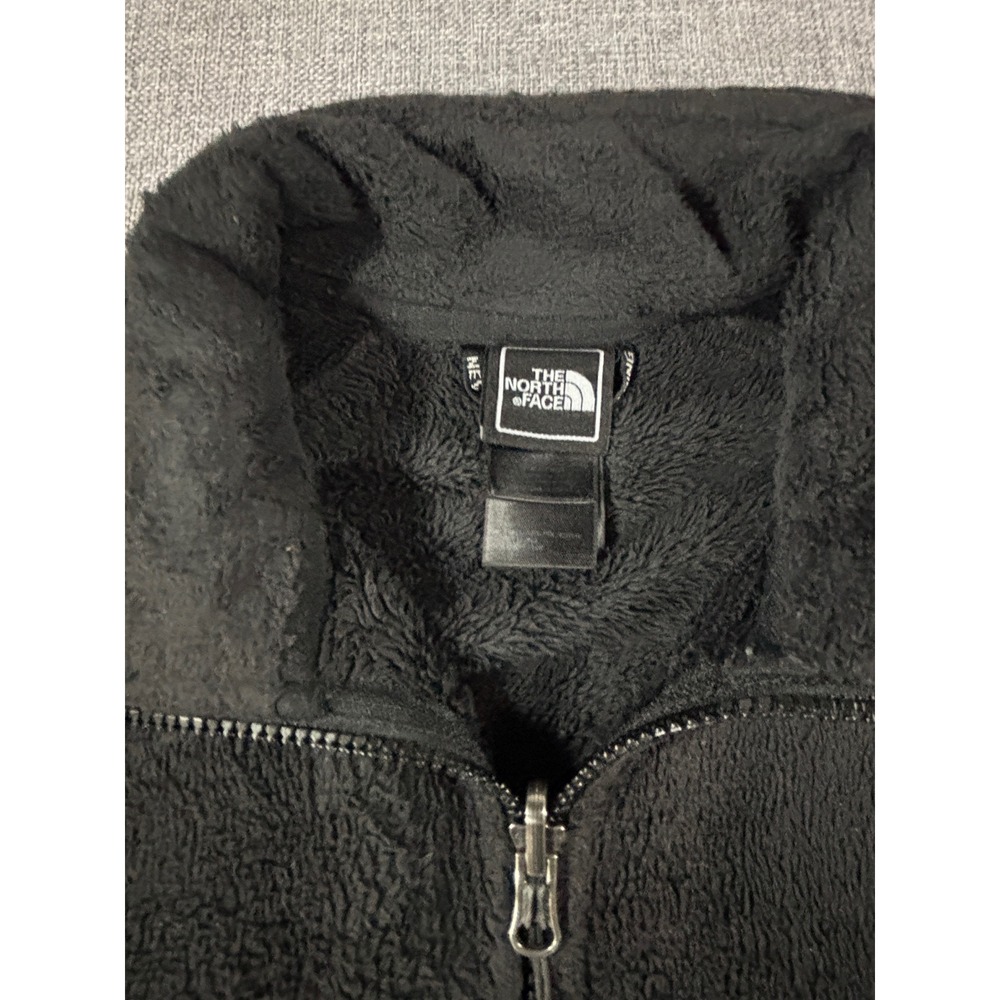 North Face Jacket Osito Fleece Women Small Black Full Zip Soft Warm Layer - Picture 4 of 11